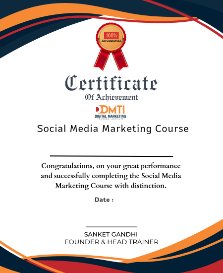 Social Media Marketing Course Certificate