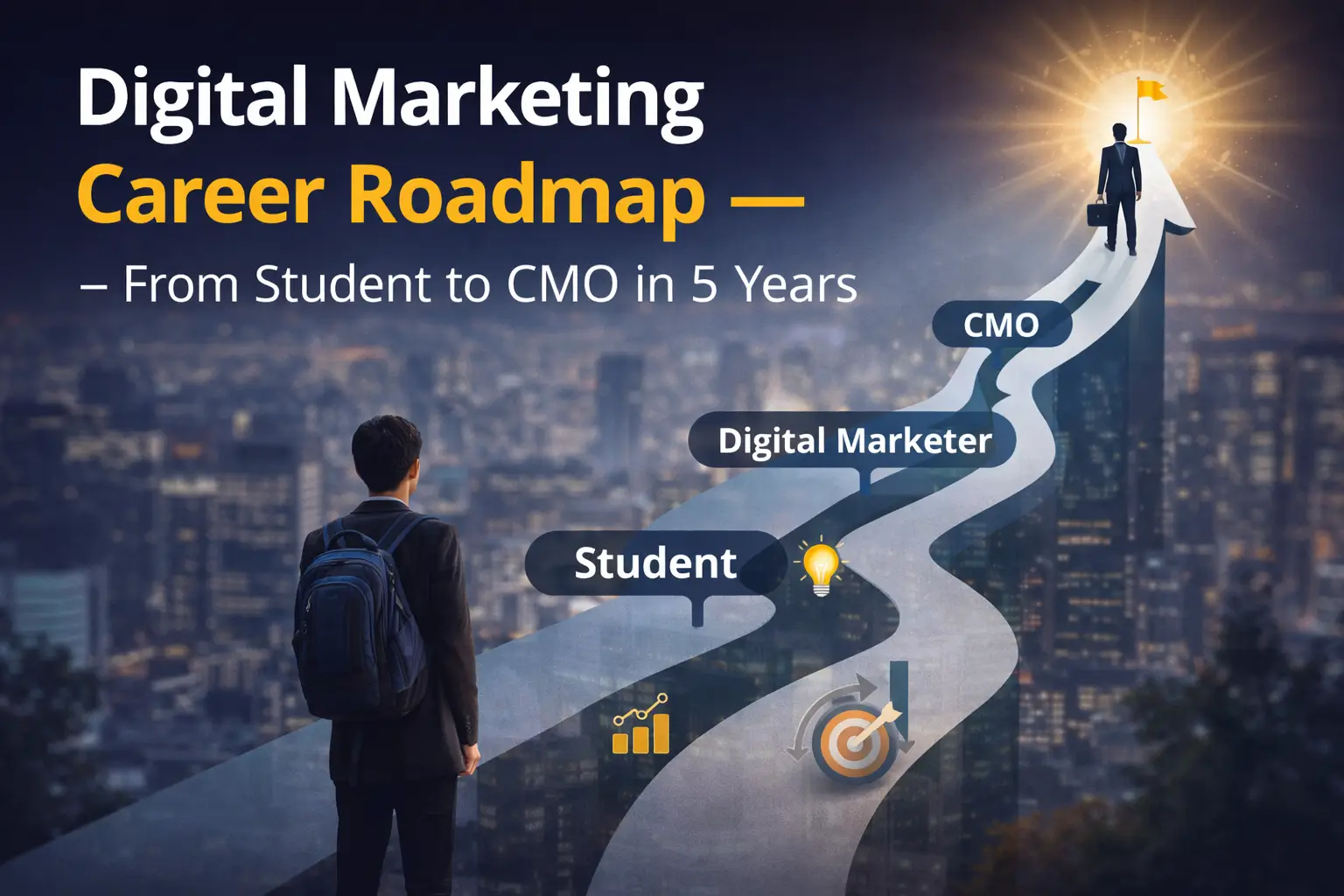 Digital Marketing Career Roadmap — From Student to CMO in 5 Years