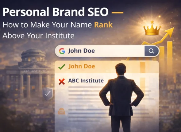 Personal Brand SEO — How to Make Your Name Rank Above Your Institute