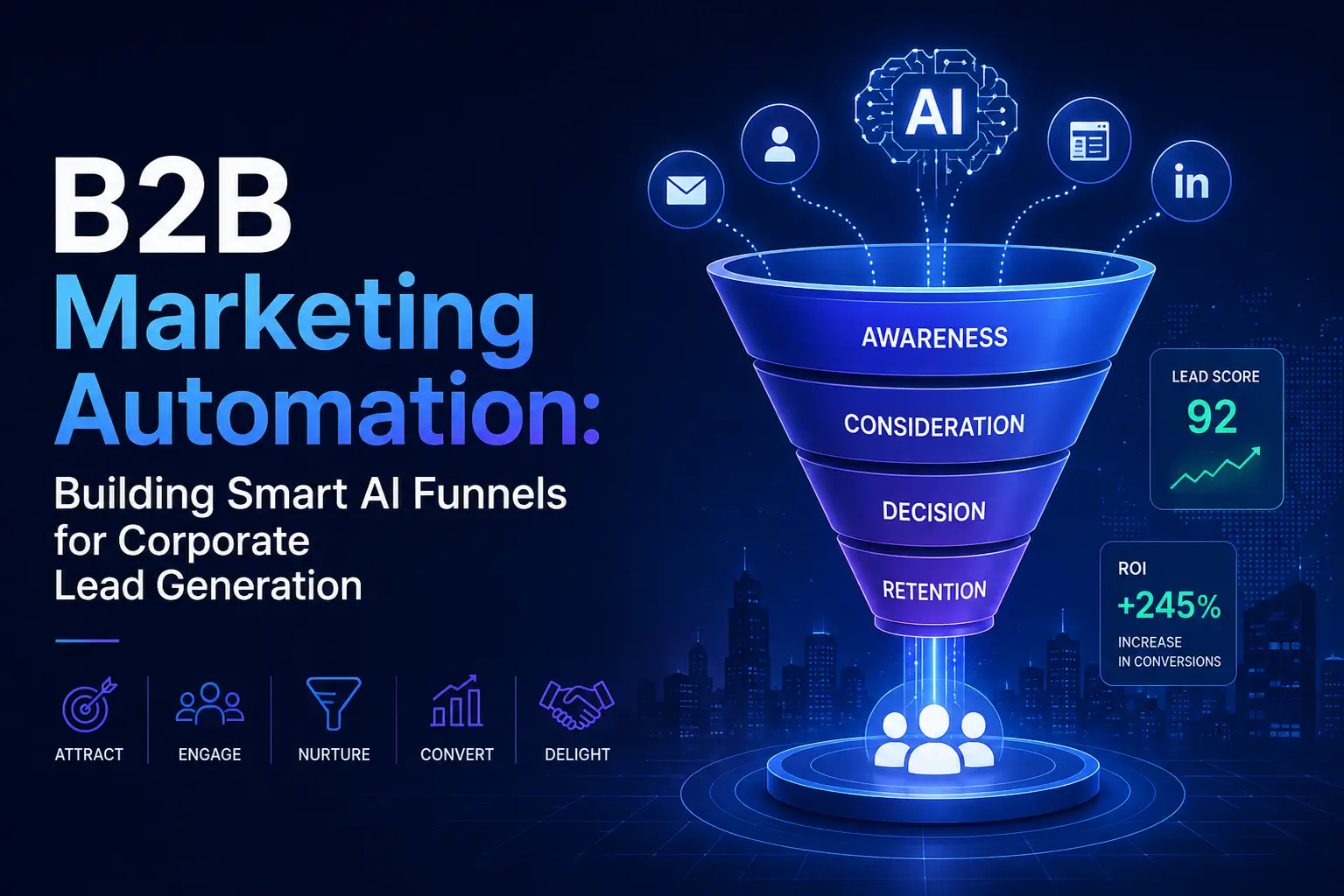 B2B Marketing Automation: Building Smart AI Funnels for Corporate Lead Generation