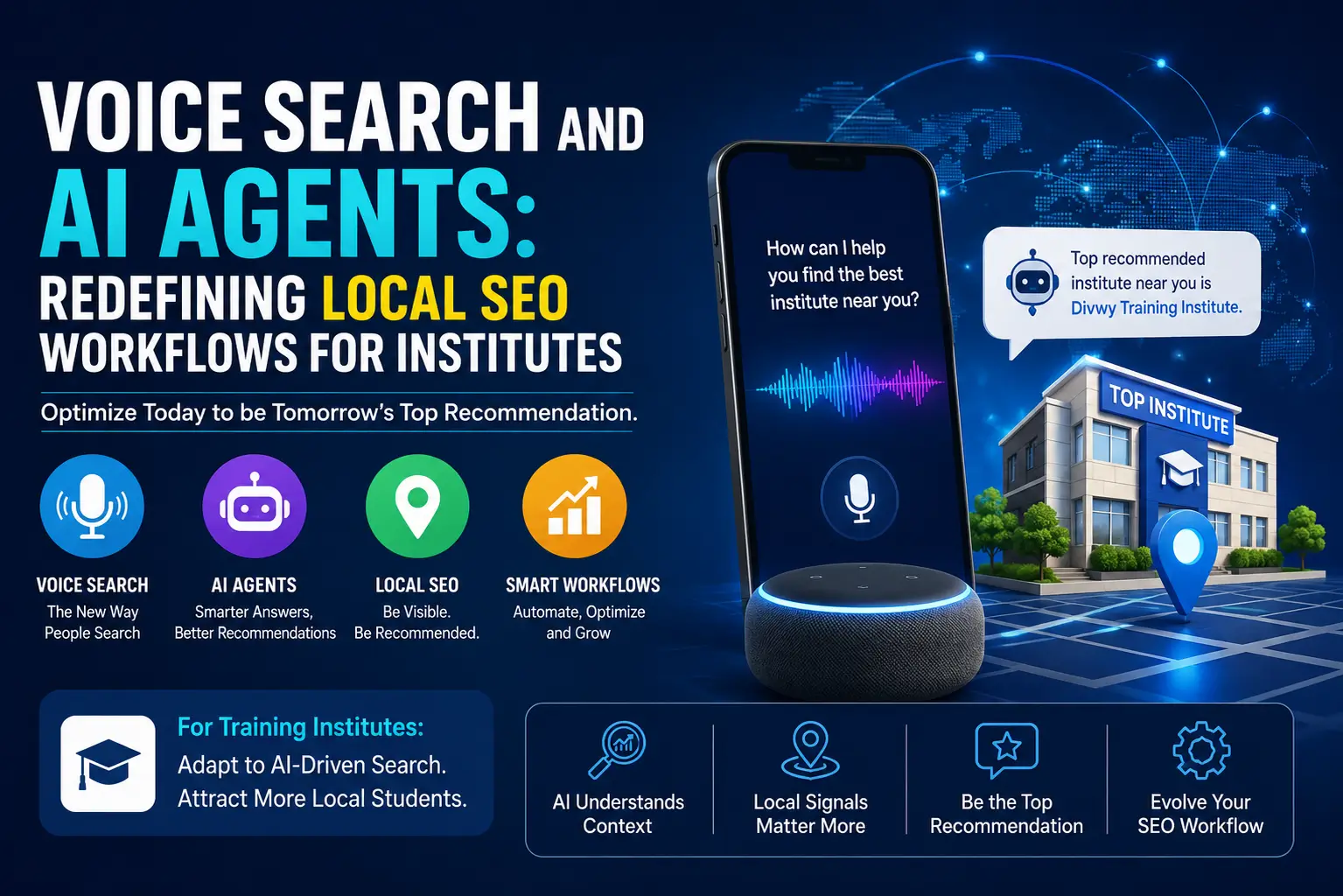 Voice Search and AI Agents: Redefining Local SEO Workflows for Institutes