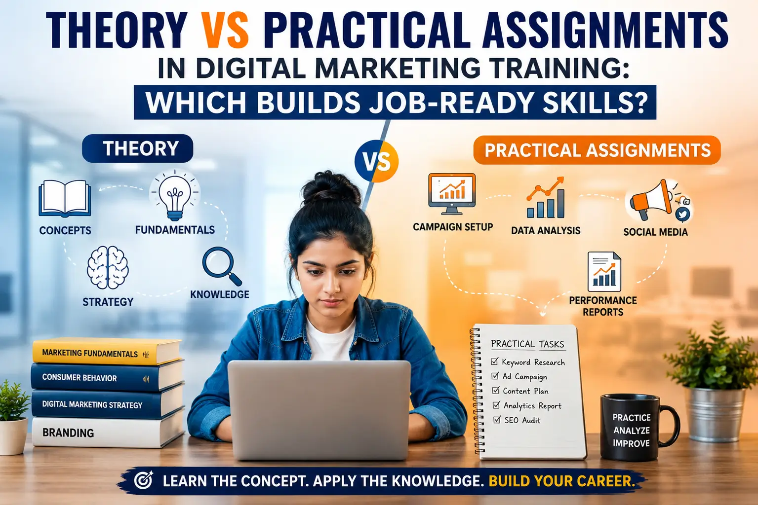 Theory vs Practical Assignments in Digital Marketing Training: Which Builds Job-Ready Skills?